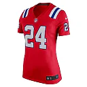 Zennovawear Ty Law New England Patriots Women's Retired Game Jersey - Red
