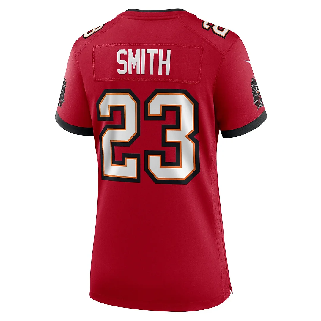 Zennovawear Tykee Smith Tampa Bay Buccaneers Women's Team Game Jersey - Red