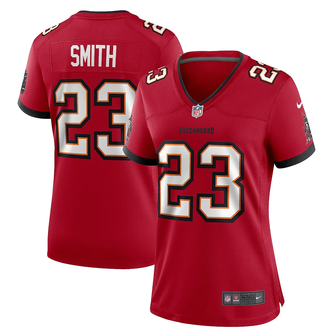 Zennovawear Tykee Smith Tampa Bay Buccaneers Women's Team Game Jersey - Red