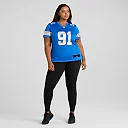 Zennovawear Tyleik Williams Detroit Lions Women's Team Game Jersey - Blue