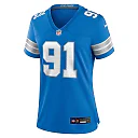 Zennovawear Tyleik Williams Detroit Lions Women's Team Game Jersey - Blue