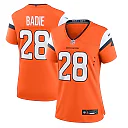 Zennovawear Tyler Badie Denver Broncos Women's Team Game Jersey - Orange