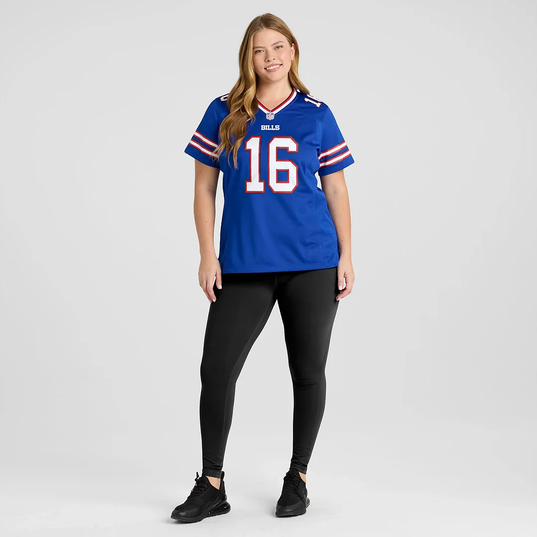 Zennovawear Tyler Bass Buffalo Bills Women's Team Game Jersey - Royal
