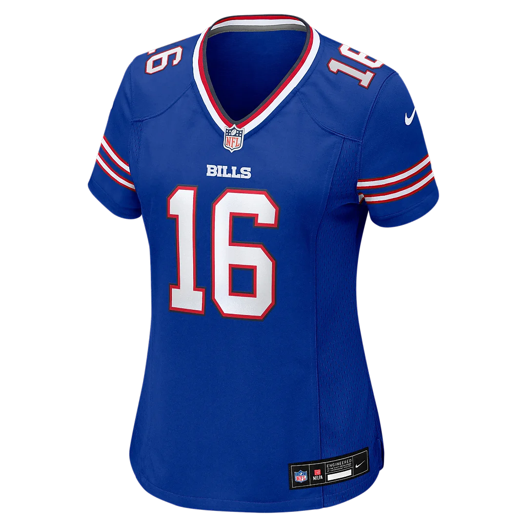 Zennovawear Tyler Bass Buffalo Bills Women's Team Game Jersey - Royal