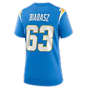 Zennovawear Tyler Biadasz Los Angeles Chargers Women's Team Game Jersey - Powder Blue
