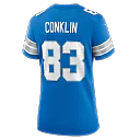 Zennovawear Tyler Conklin Detroit Lions Women's Team Game Jersey - Blue