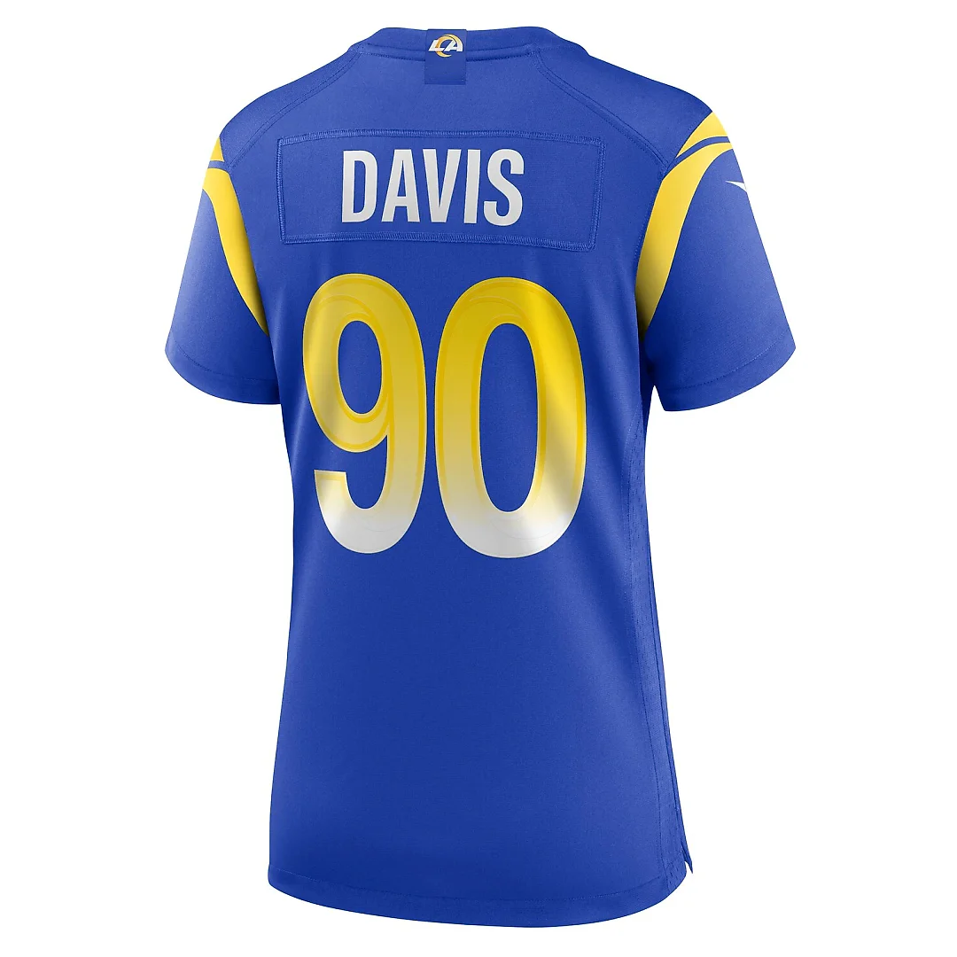 Zennovawear Tyler Davis Los Angeles Rams Women's Game Jersey - Royal