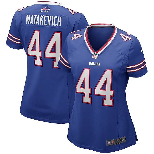 Zennovawear Tyler Matakevich Buffalo Bills Women's Player Game Jersey - Royal