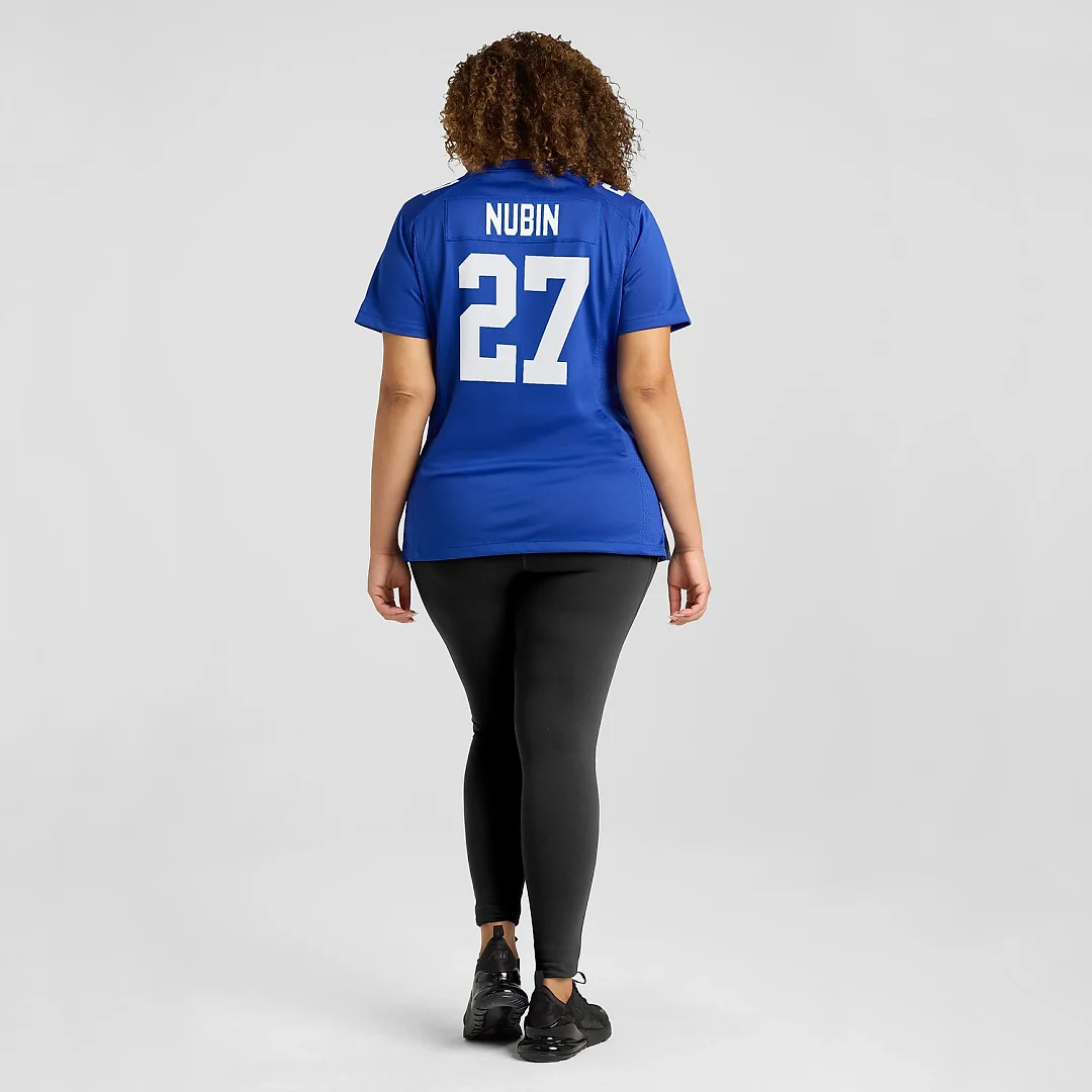 Zennovawear Tyler Nubin New York Giants Women's Team Game Jersey - Royal