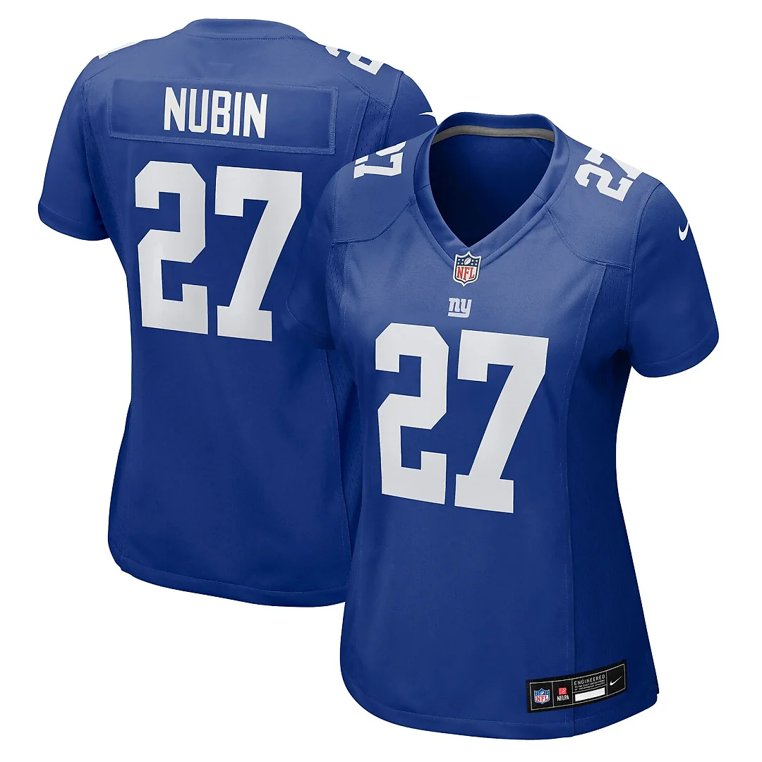 Zennovawear Tyler Nubin New York Giants Women's Team Game Jersey - Royal