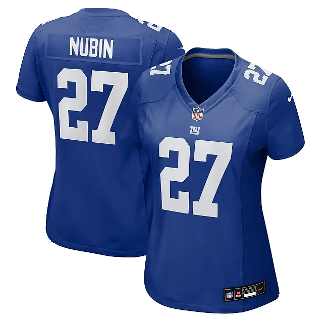 Zennovawear Tyler Nubin New York Giants Women's Team Game Jersey - Royal