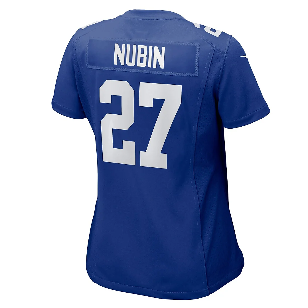 Zennovawear Tyler Nubin New York Giants Women's Team Game Jersey - Royal