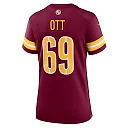 Zennovawear Tyler Ott Washington Commanders Women's Team Game Jersey - Burgundy