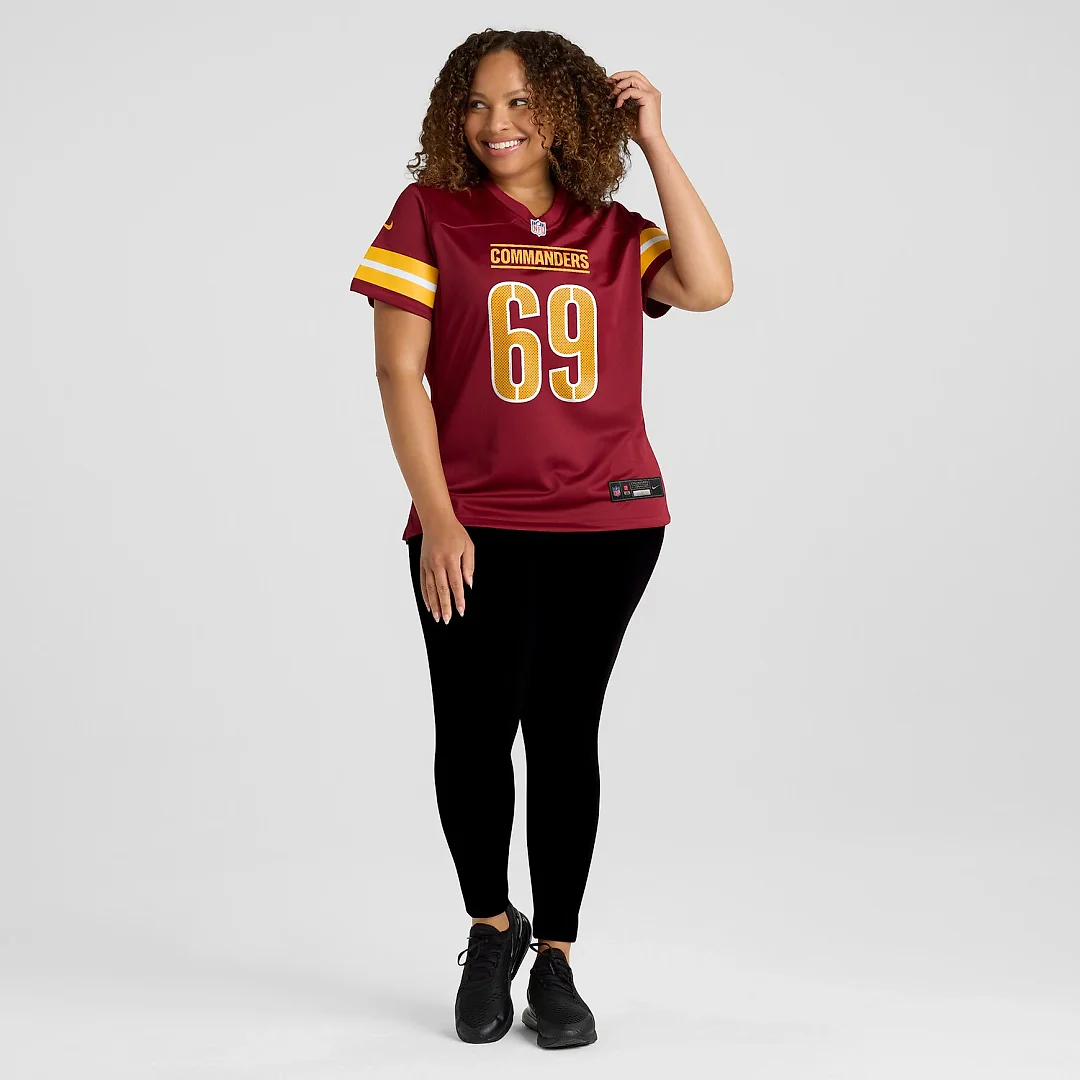 Zennovawear Tyler Ott Washington Commanders Women's Team Game Jersey - Burgundy