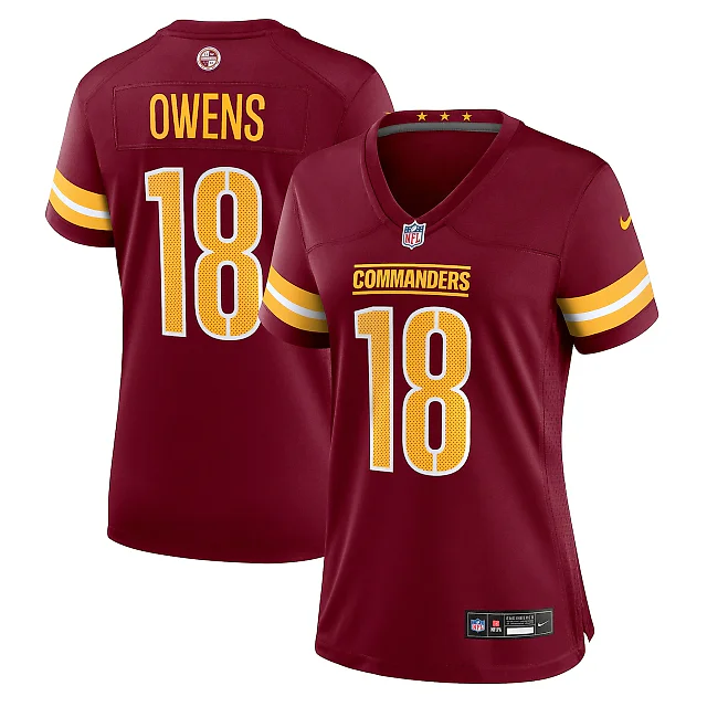 Zennovawear Tyler Owens Washington Commanders Women's Team Game Jersey - Burgundy