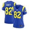 Zennovawear Tyler Scott Los Angeles Rams Women's Team Game Jersey - Royal