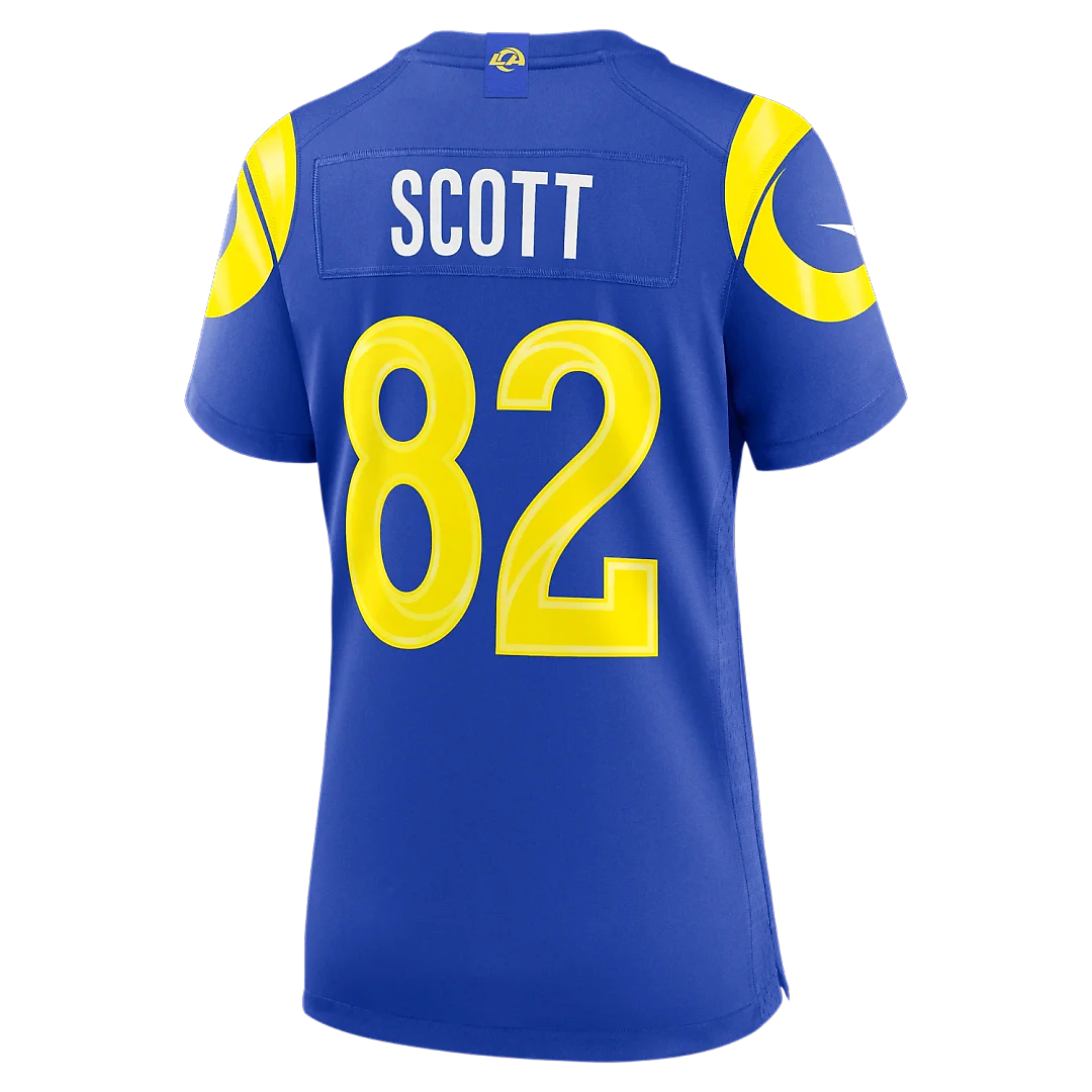 Zennovawear Tyler Scott Los Angeles Rams Women's Team Game Jersey - Royal