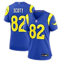 Zennovawear Tyler Scott Los Angeles Rams Women's Team Game Jersey - Royal