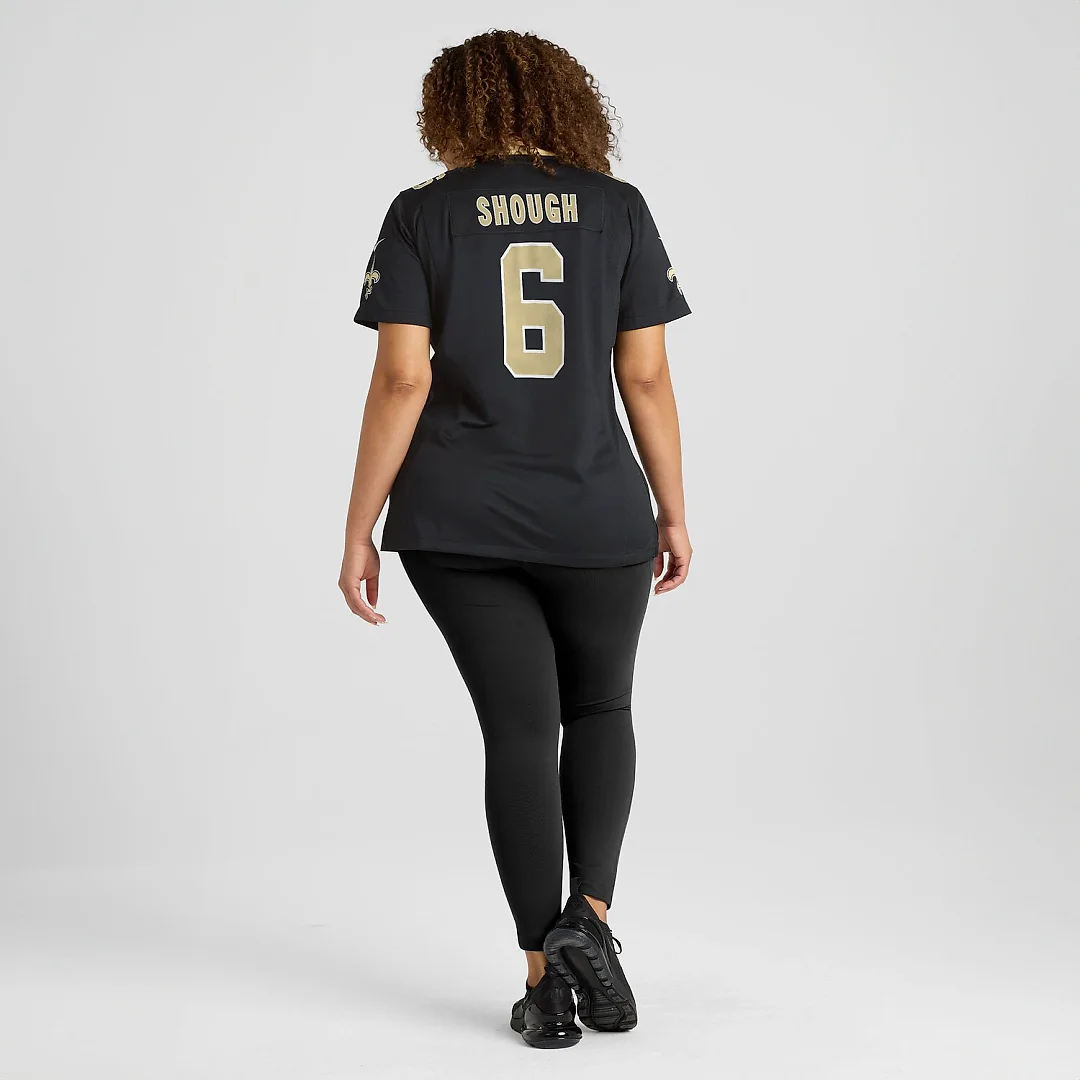 Zennovawear Tyler Shough New Orleans Saints Women's Game Jersey - Black
