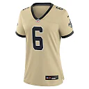 Zennovawear Tyler Shough New Orleans Saints Women's Alternate Game Player Jersey - Gold