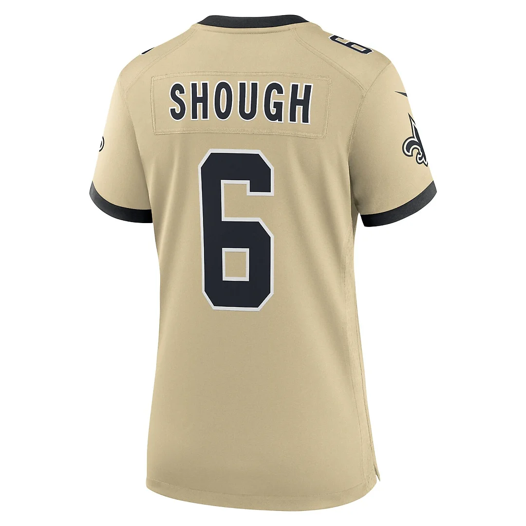 Zennovawear Tyler Shough New Orleans Saints Women's Alternate Game Player Jersey - Gold
