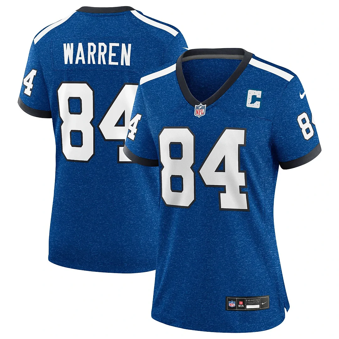 Zennovawear Tyler Warren Indianapolis Colts Women's Alternate 2 Indiana Nights Game Jersey - Heather Royal