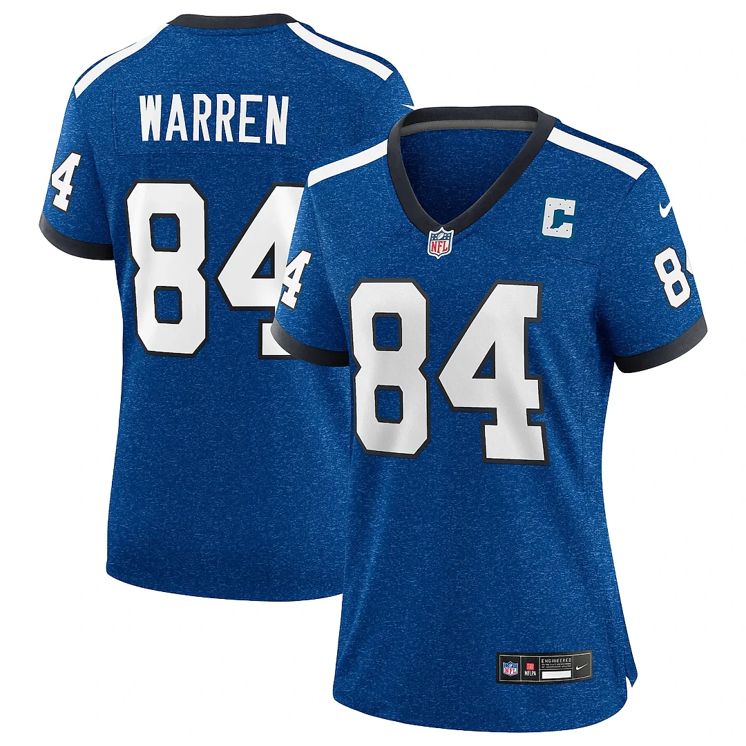 Zennovawear Tyler Warren Indianapolis Colts Women's Alternate 2 Indiana Nights Game Jersey - Heather Royal