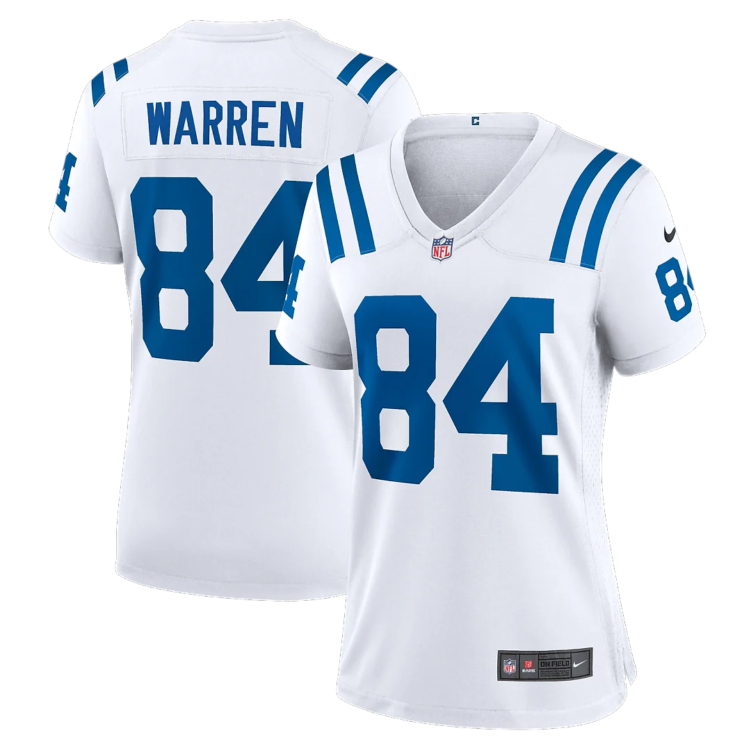 Zennovawear Tyler Warren Indianapolis Colts Women's Game Jersey - White