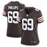 Zennovawear Tyre Phillips Cleveland Browns Women's Team Game Jersey - Brown