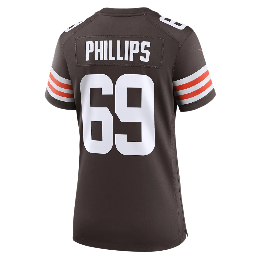 Zennovawear Tyre Phillips Cleveland Browns Women's Team Game Jersey - Brown