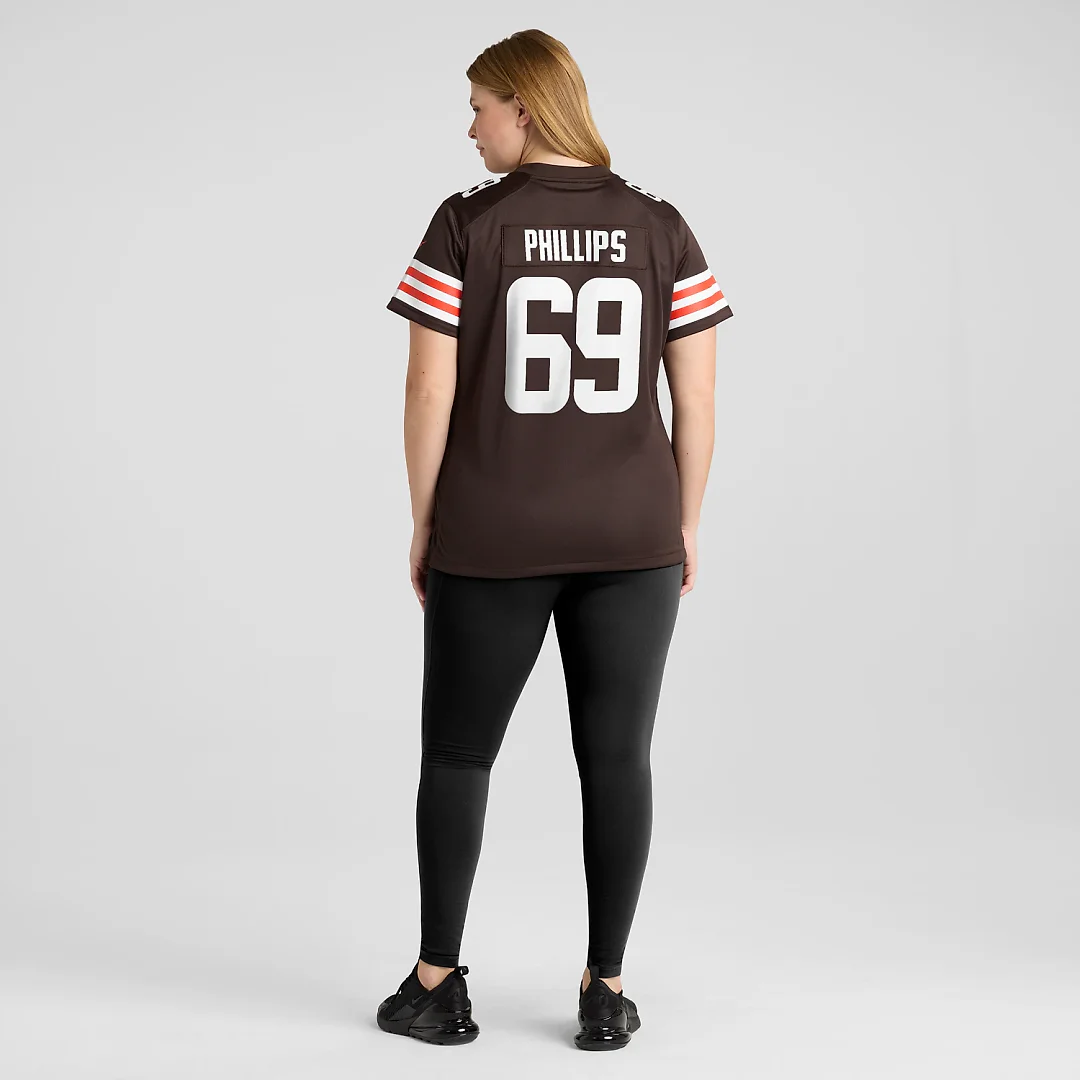 Zennovawear Tyre Phillips Cleveland Browns Women's Team Game Jersey - Brown
