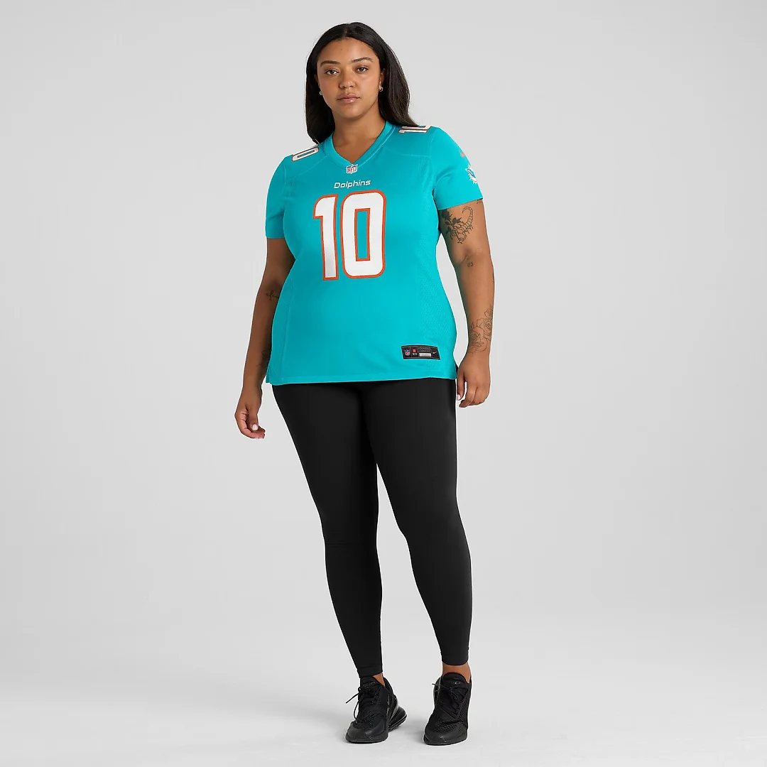Zennovawear Tyreek Hill Miami Dolphins Women's Player Jersey - Aqua