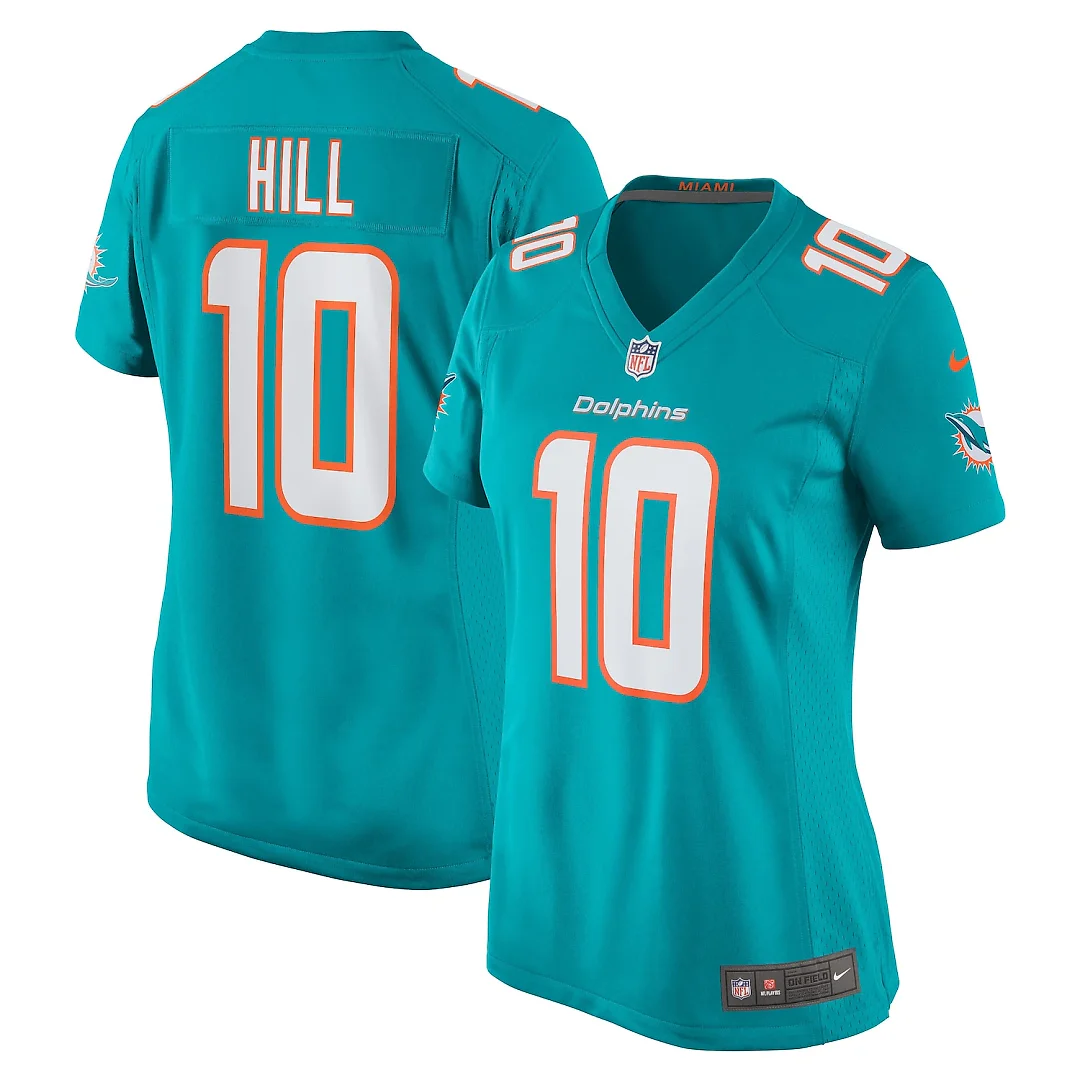 Zennovawear Tyreek Hill Miami Dolphins Women's Player Jersey - Aqua
