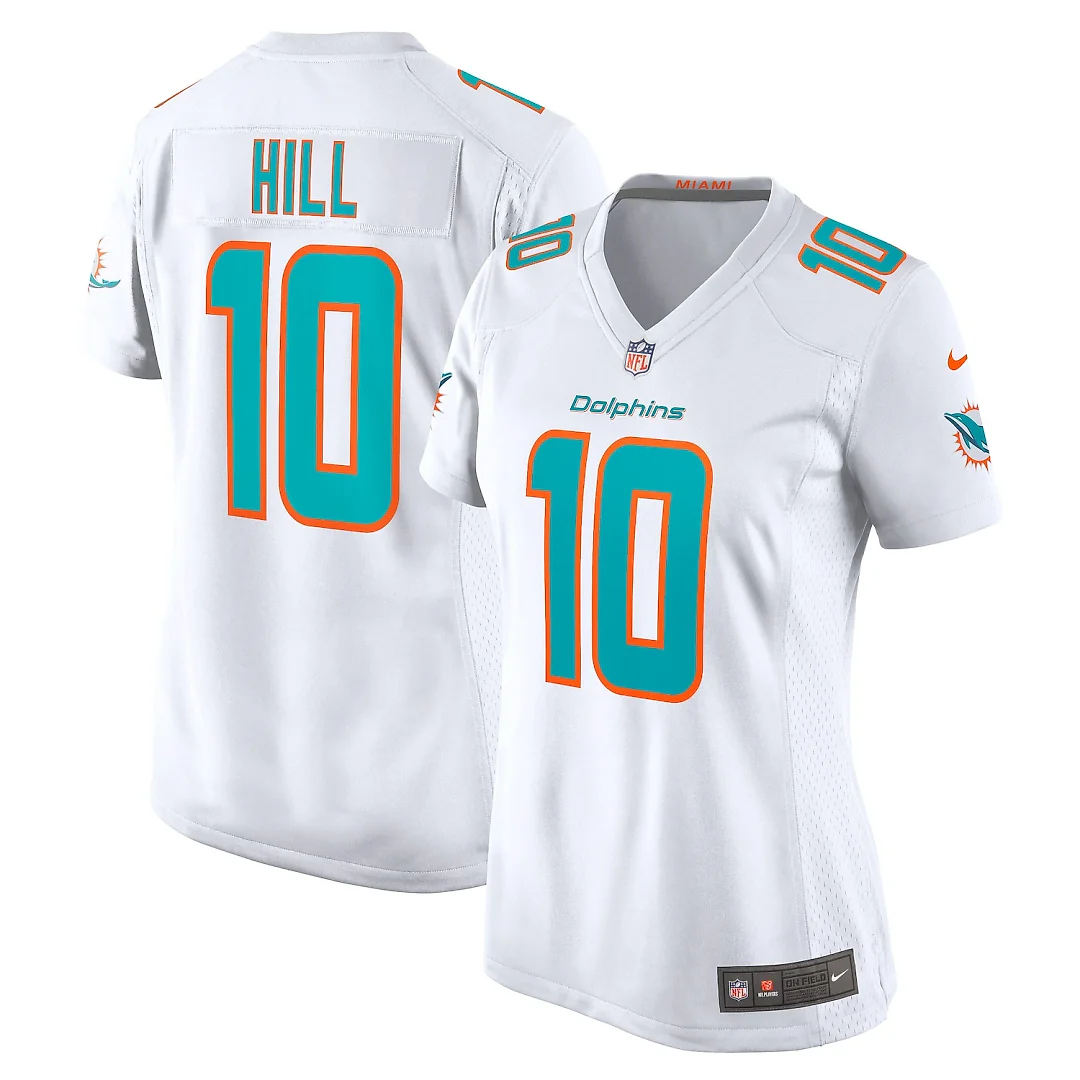 Zennovawear Tyreek Hill Miami Dolphins Women's Player Jersey - White