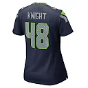 Zennovawear Tyrice Knight Seattle Seahawks Women's Team Game Jersey - College Navy