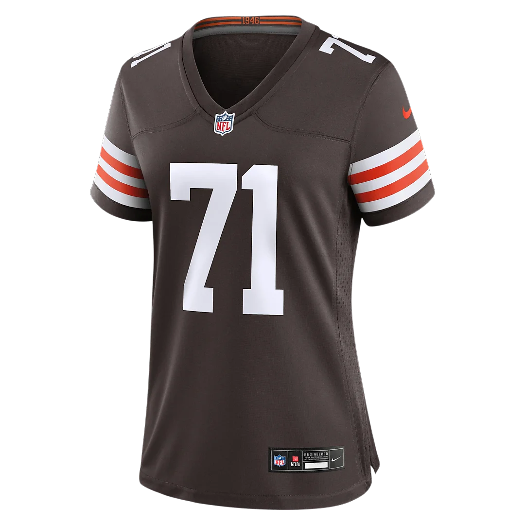 Zennovawear Tytus Howard Cleveland Browns Women's Team Game Jersey - Brown