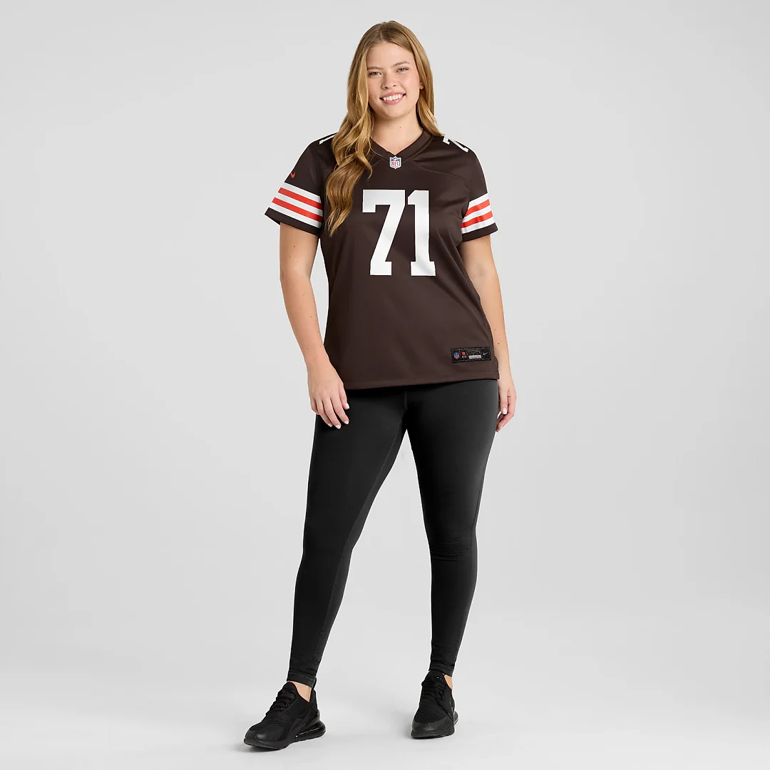 Zennovawear Tytus Howard Cleveland Browns Women's Team Game Jersey - Brown