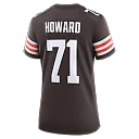 Zennovawear Tytus Howard Cleveland Browns Women's Team Game Jersey - Brown