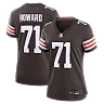 Zennovawear Tytus Howard Cleveland Browns Women's Team Game Jersey - Brown