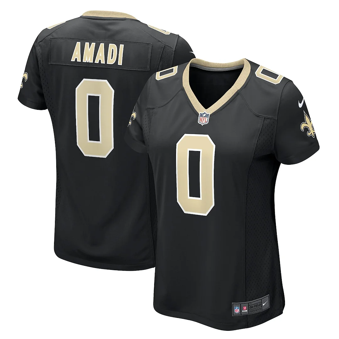 Zennovawear Ugo Amadi New Orleans Saints Women's Team Game Jersey - Black