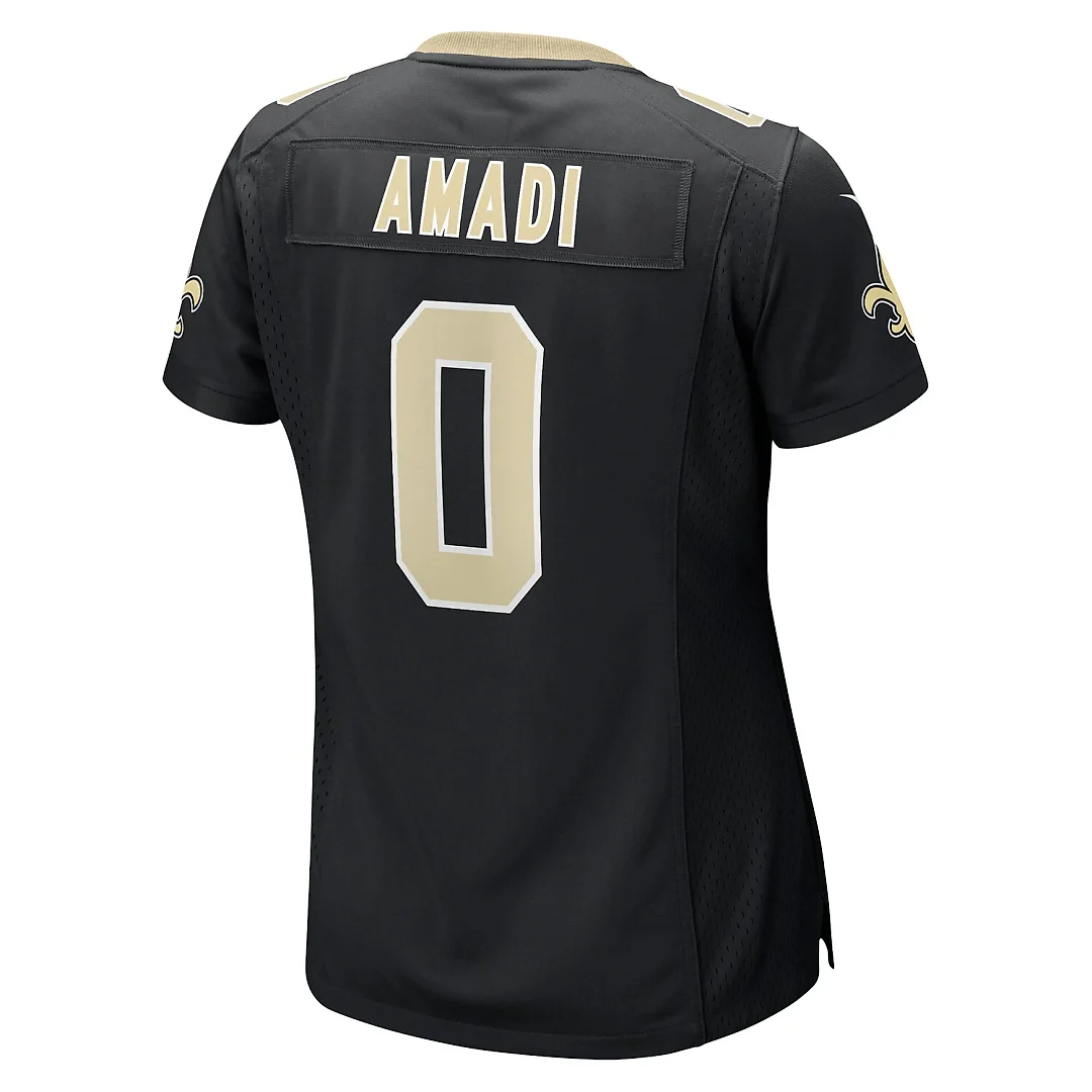 Zennovawear Ugo Amadi New Orleans Saints Women's Team Game Jersey - Black