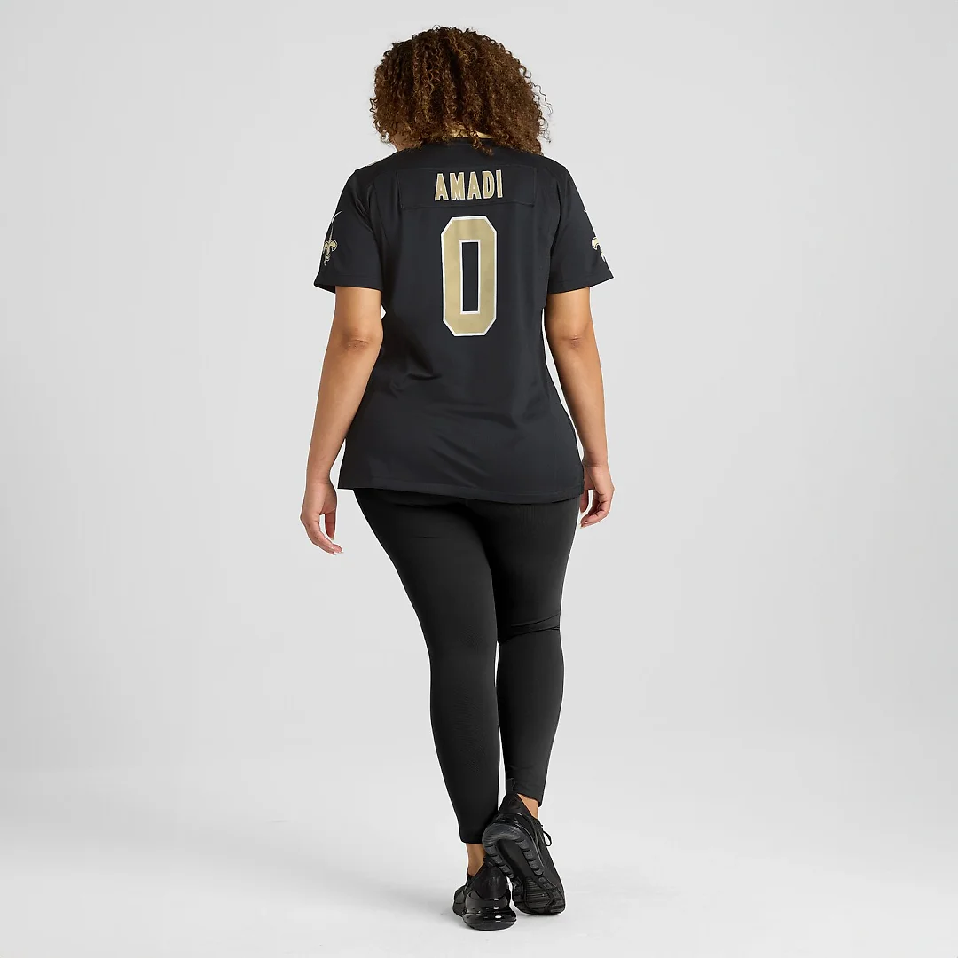 Zennovawear Ugo Amadi New Orleans Saints Women's Team Game Jersey - Black