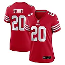 Zennovawear Upton Stout San Francisco 49ers Women's Team Game Jersey - Scarlet
