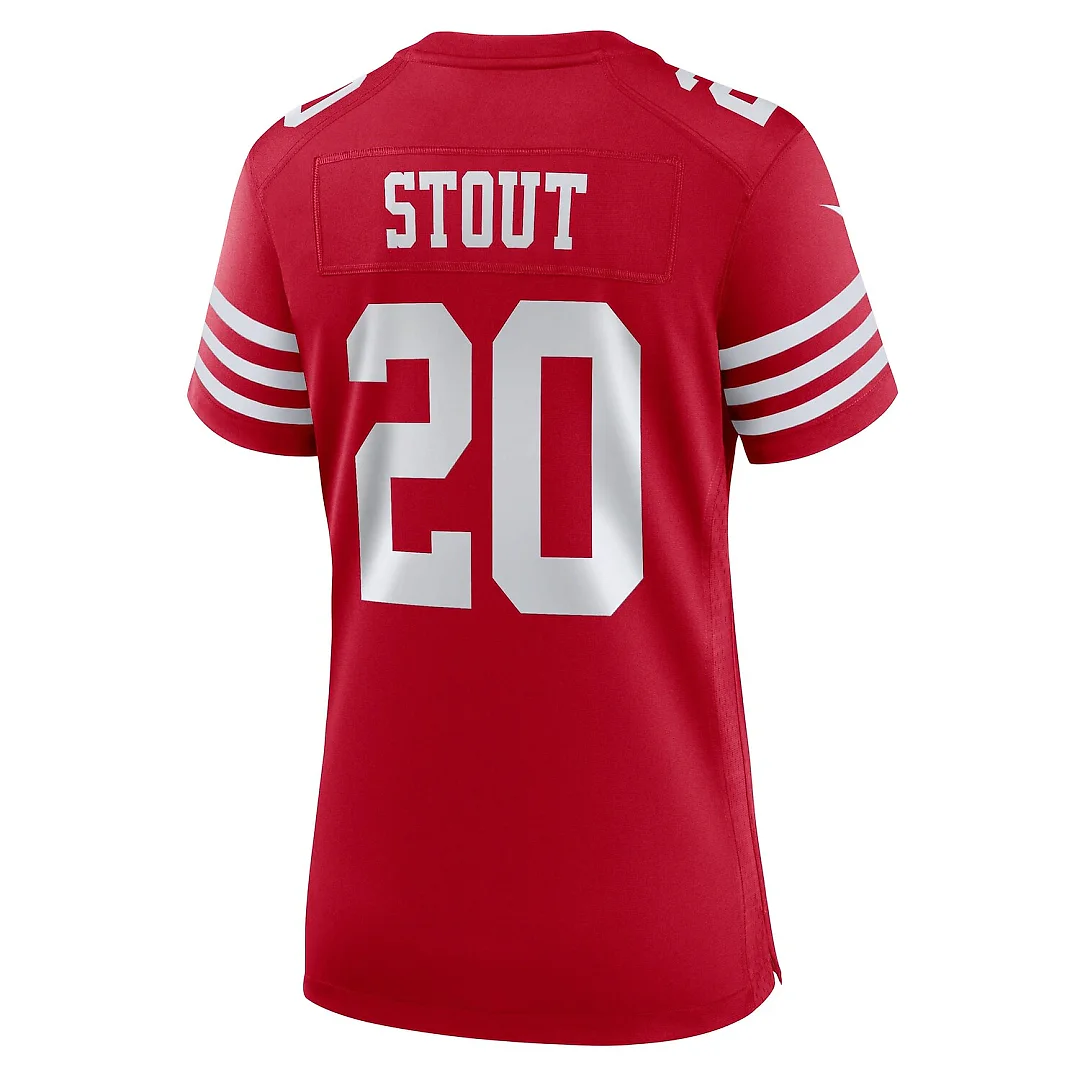 Zennovawear Upton Stout San Francisco 49ers Women's Team Game Jersey - Scarlet