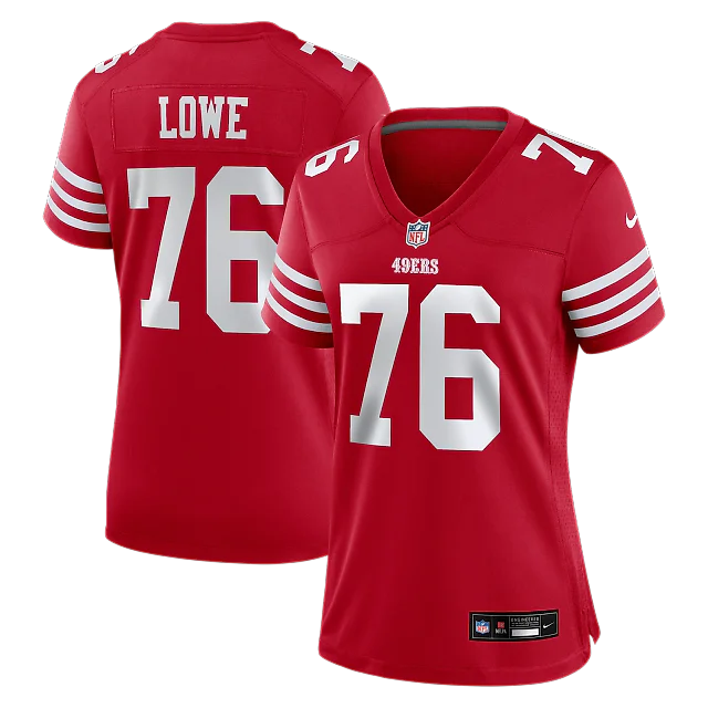 Zennovawear Vederian Lowe San Francisco 49ers Women's Team Game Jersey - Scarlet