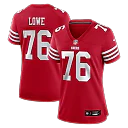 Zennovawear Vederian Lowe San Francisco 49ers Women's Team Game Jersey - Scarlet