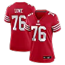 Zennovawear Vederian Lowe San Francisco 49ers Women's Team Game Jersey - Scarlet