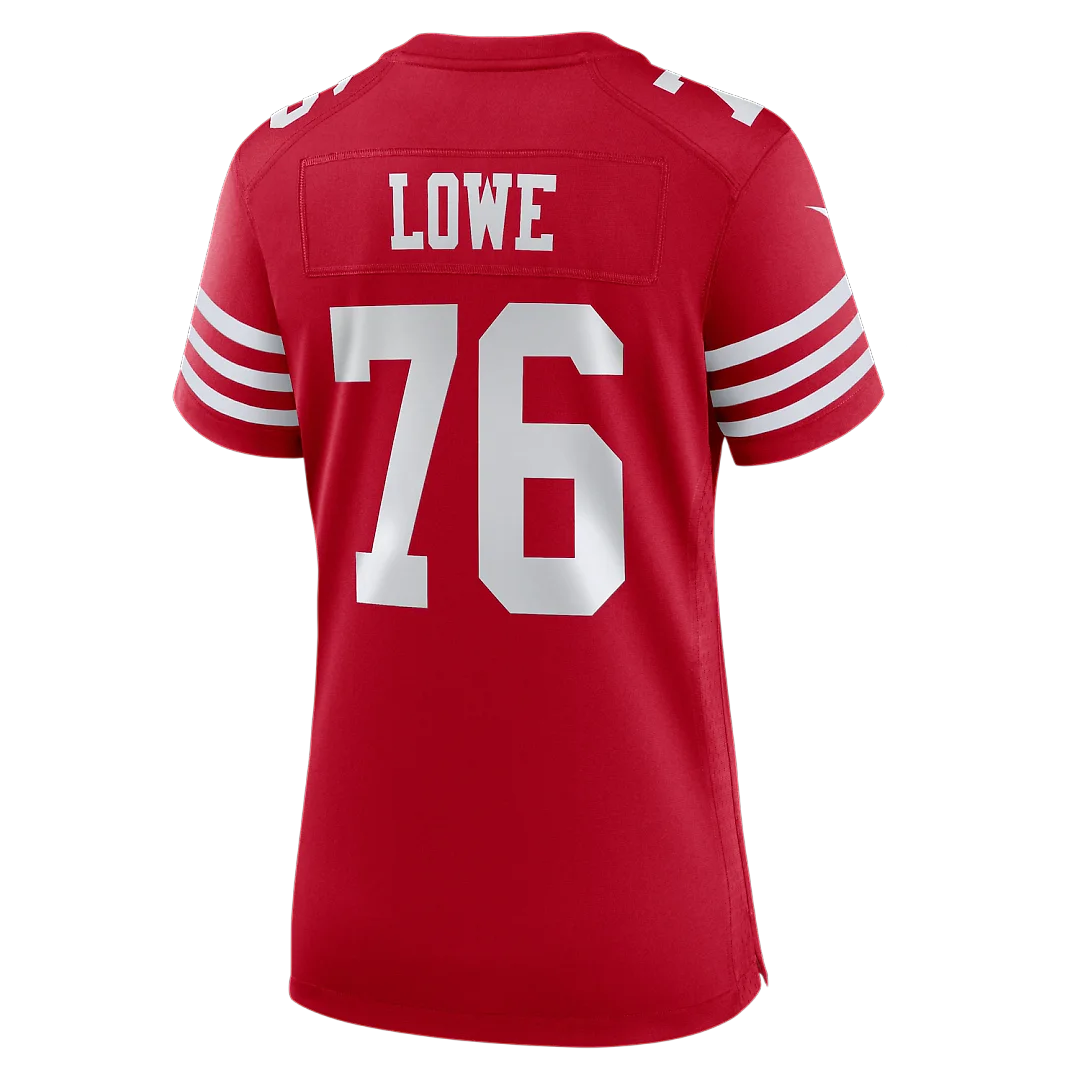 Zennovawear Vederian Lowe San Francisco 49ers Women's Team Game Jersey - Scarlet