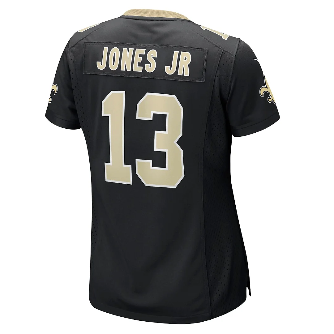 Zennovawear Velus Jones Jr. New Orleans Saints Women's Team Game Jersey - Black