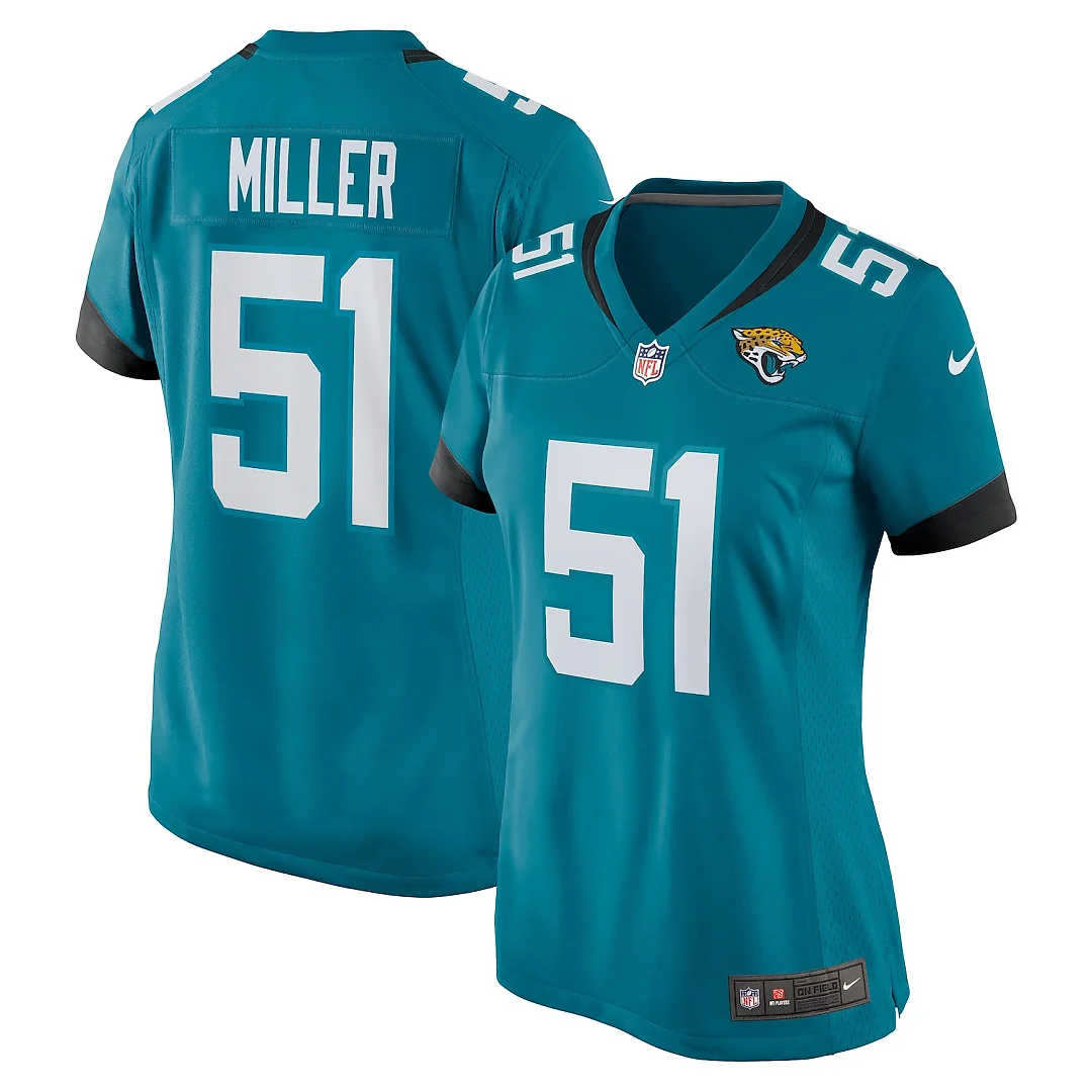 Zennovawear Ventrell Miller Jacksonville Jaguars Women's Game Jersey - Teal